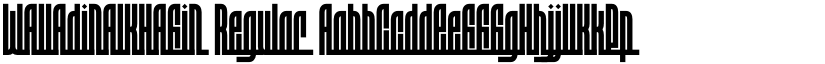 WALLADINALKHAFIN Regular font