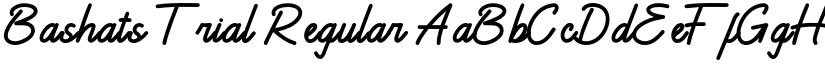 Bashats Trial font download