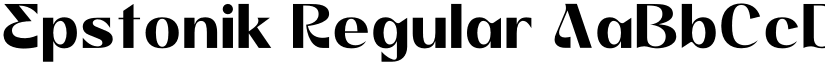 Epstonik Regular font