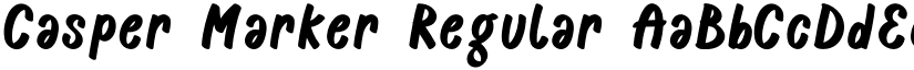 Casper Marker Regular font