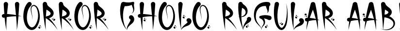 Horror Cholo Regular font