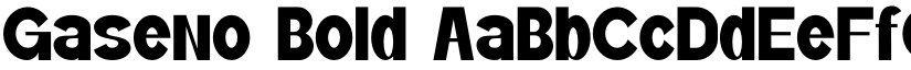 Gaseno Bold font