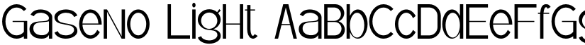 Gaseno Light font