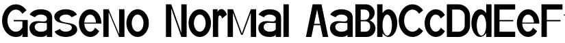 Gaseno Normal font
