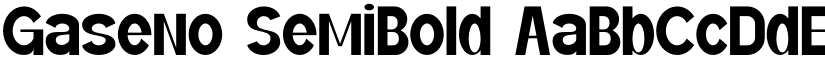 Gaseno SemiBold font