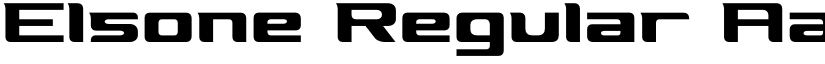 Elsone Regular font