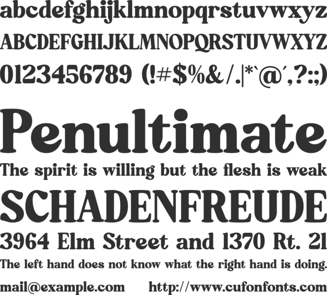 Mistys Relrica font preview