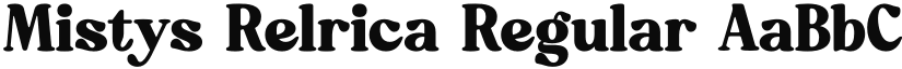 Mistys Relrica font download