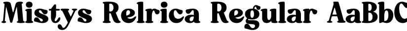 Mistys Relrica font download