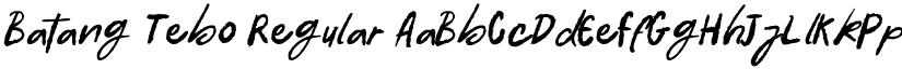 Batang Tebo Regular font