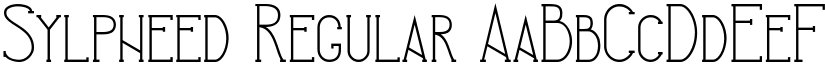 Sylpheed Regular font