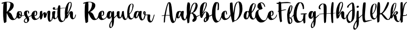 Rosemith Regular font