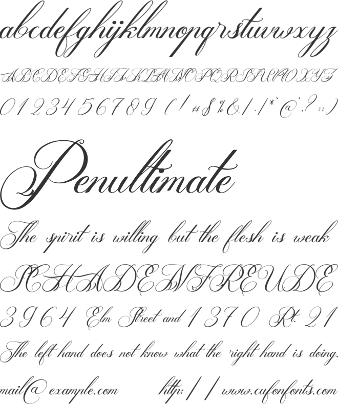 Aldyn Heart font preview