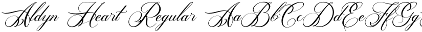 Aldyn Heart Regular font