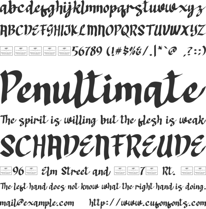 Omnivore Free font preview
