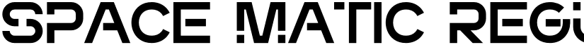 Space Matic Regular font