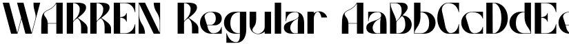 WARREN Regular font