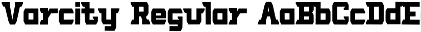 Varcity Regular font