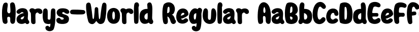 Harys-World Regular font