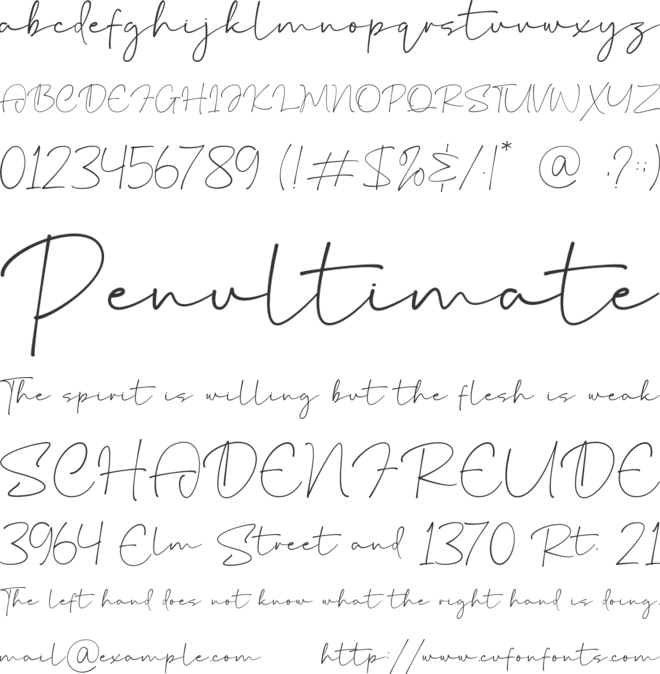 Estancia font preview