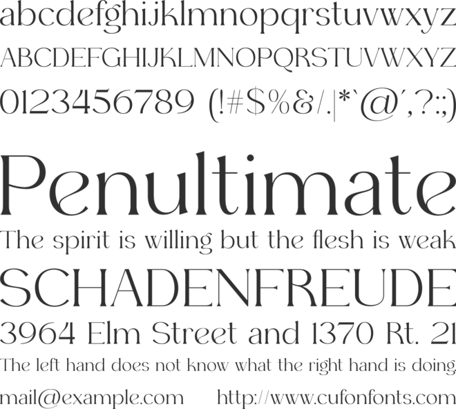 Ergisa font preview