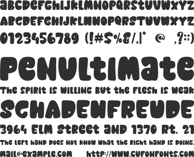 Quick Jelly font preview