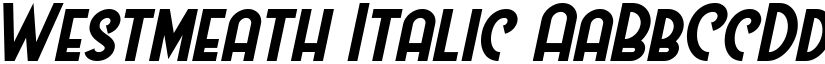 Westmeath Italic font