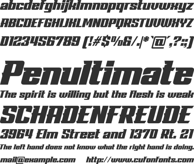 Best Racer font preview