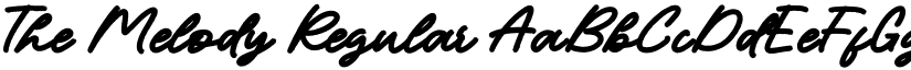 The Melody Regular font