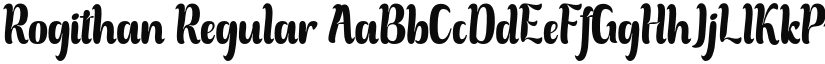Rogithan font download