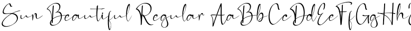 Sun Beautiful Regular font