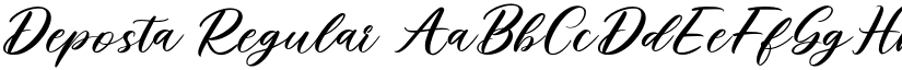 Deposta Regular font