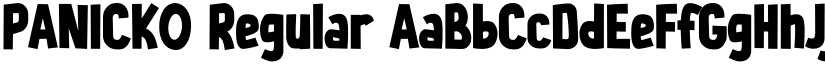 PANICKO Regular font