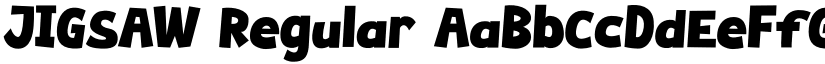 JIGSAW Regular font