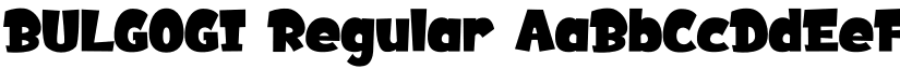 BULGOGI Regular font