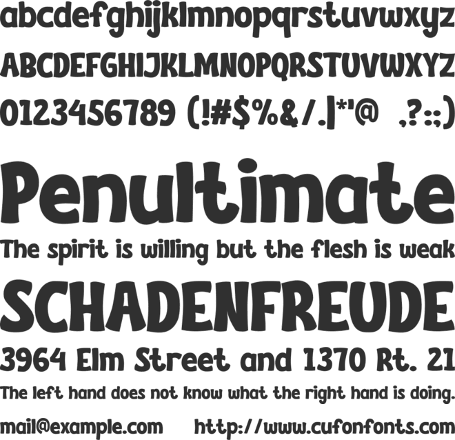 PIPERLAND font preview