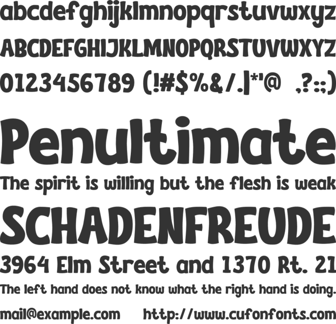 PIPERLAND font preview