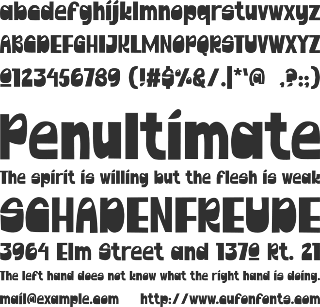 CHILOX font preview