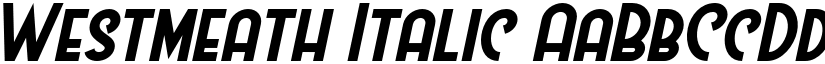 Westmeath Italic font