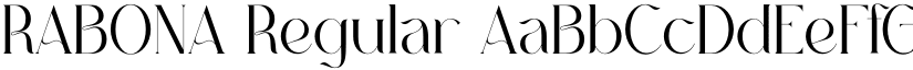 RABONA Regular font