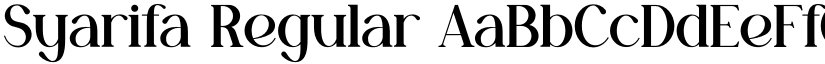Syarifa Regular font