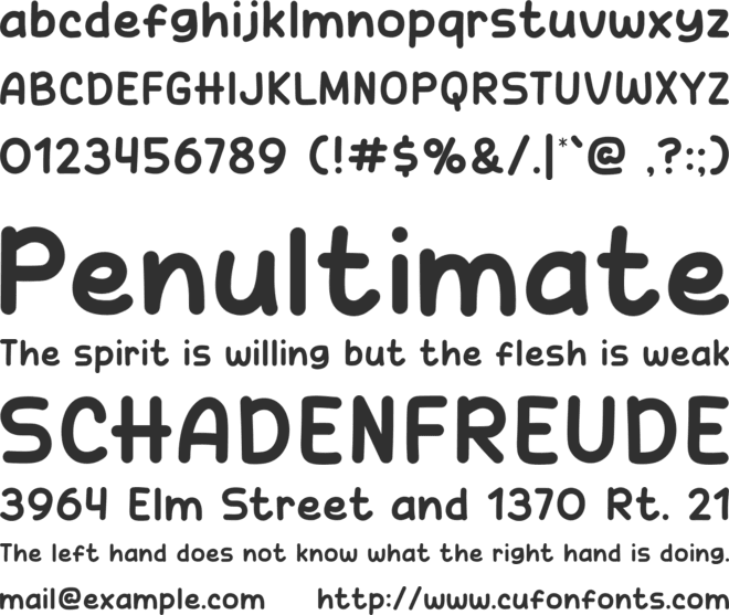 Cat Song font preview