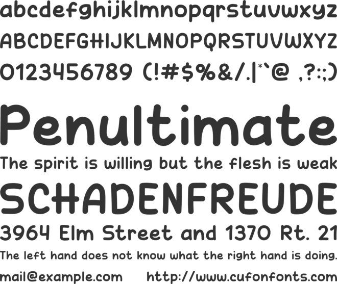 Cat Song font preview