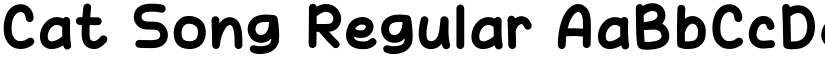 Cat Song Regular font