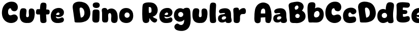 Cute Dino Regular font