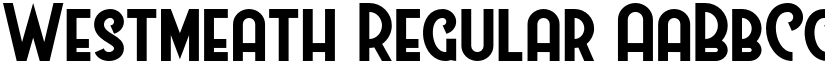Westmeath Regular font