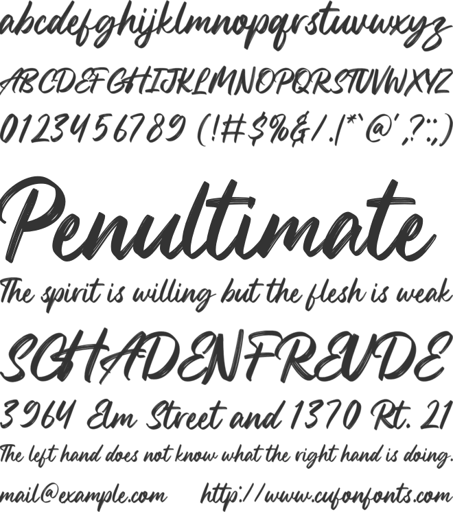 Antagon font preview