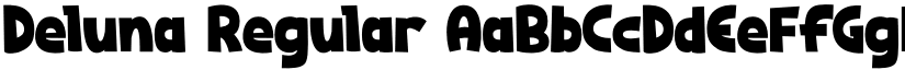 Deluna Regular font