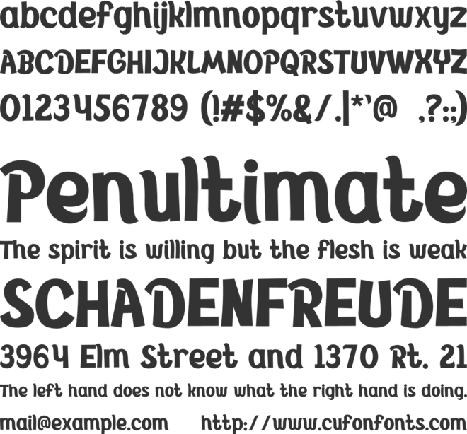 BAGHDAN font preview