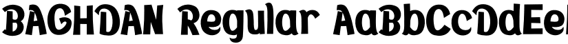 BAGHDAN Regular font